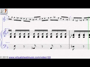 Ludwig van Beethoven Romance Op. 50 in F major violin and piano sheet music - Video Score