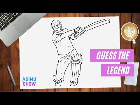 How To Draw Cricket Player | Cricket Legend Player