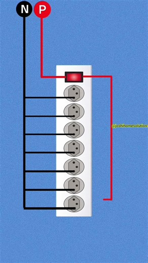 extension board wiring conection #electrical #electric #shorts #wiring