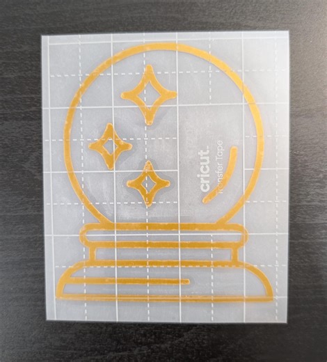 Crystal Ball Decal - Smooth Gold Vinyl Decal - Etsy