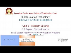 2.7 Local Search & Optimization Problem (Part 1) | Beyond Classical Search | Artificial Intelligence