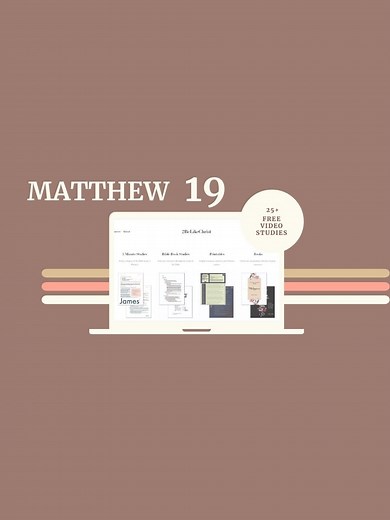 Matthew 19 Bible Study with Notes — 2BeLikeChrist