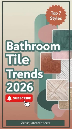 🚿 Key Bathroom Tile Patterns in 2026 | Modern & Eco-Friendly Design Trends #shorts #design