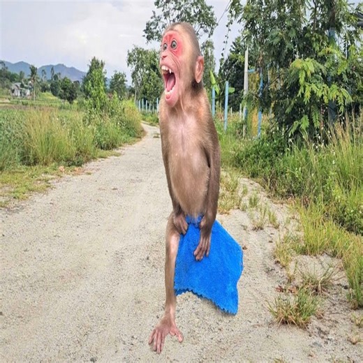 Super funny! Monkey Su and unexpected incident while bathing that made him so shy | Slingshot ride