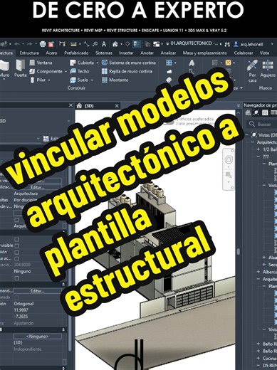 Vincular Modelos Arquitectónicos a Plantilla Estructural con Revit