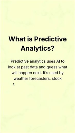 What is Predictive Analytics?