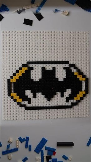 How To Lego Build Batman Logo- Easy Lego Art