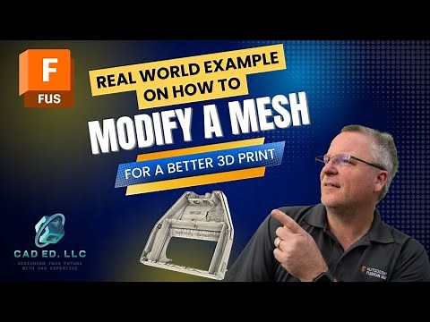 How to Modify a Mesh in Fusion - A real world example