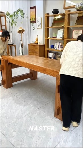 She Made a Dining Table Using Wood 😮