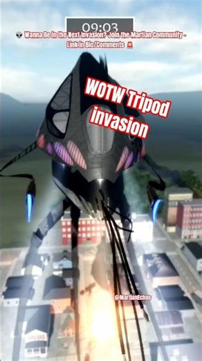 Invading as War of The Worlds Tripod #WarOfTheWorlds #robloxwotw #wotw #tripods #scifi #alien