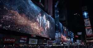 Nativity Display Lights up Times Square in NYC - Milton Quintanilla