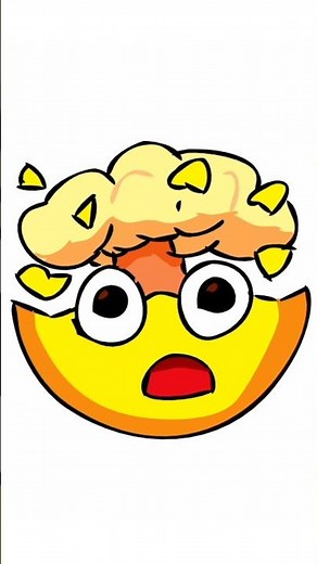 Exploding Head 🤯 Emoji Speed Drawing #shorts #drawing #art #painting #emoji