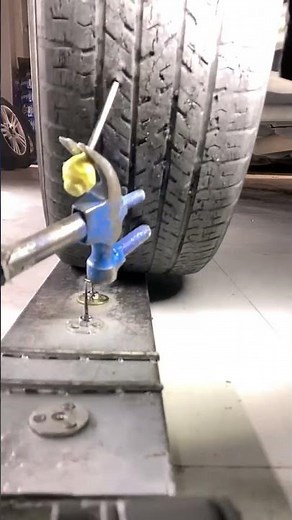 tire nail puncture repair 🚗 | vacuum tire fixing process