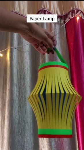 Paper Lamp 🔦 #craft #papercraft #lamp #artwork #artist #paperart #flowers #viralshort #paperartist