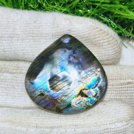 Spectrolite Labradorite Cabochon Gemstone Heart Shape (30x30x5 Mm) for Jewelry Making - Etsy