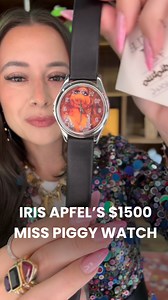 $1500 Miss Piggy watch. A priceless J.Crew jacket. Iris Apfel’s influence? Still undefeated. @studiotwoluxury | Whatnot