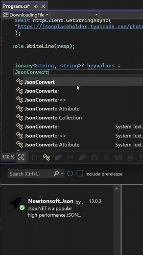 How to Download JSON Files in C#