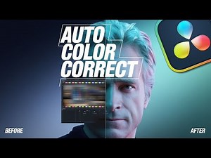 How To Auto COLOR CORRECT Videos In Davinci Resolve