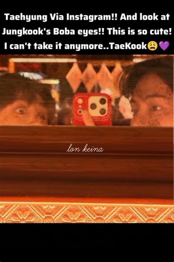 TaeKook pic from V's new IG post😭 #taehyung #jungkook #taekook #new #bts #kpop #cute #instagram