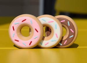 The Donut Fidget - 3D Printed Magnetic Slider Toy Hand Painted (silent or Haptic) - Etsy