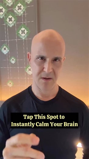 Alan Mandell on Instagram: "Tap This Spot to Instantly Calm Your Brain! #drmandell #health #healing #brain #stress"