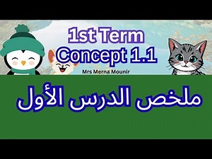 Science-Junior 4-Summary-Lesson 1-concept 1.1-1st term