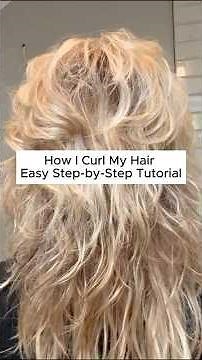 Easy Steps for Bouncy Curls at Home #curlinghairtutorial #shorts #hairtutorial