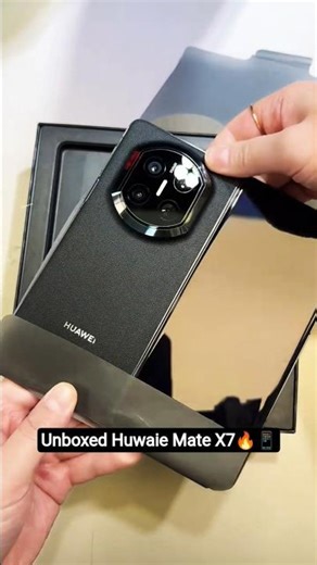 Huawei Mate X7 Unboxing Black Beauty🔥📱 #huawei #unboxing #youtubeshorts #shorts