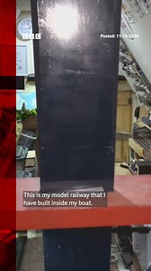 A model railway on a narrowboat. | BBC Birmingham