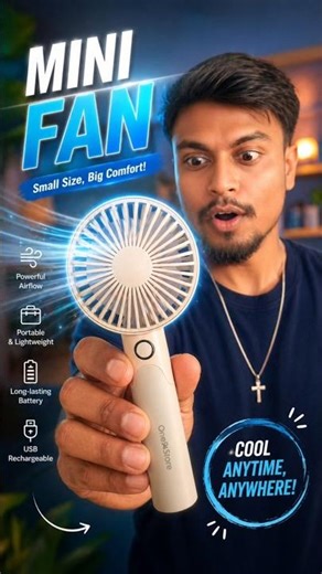 Trending Mini Fan for Summer 2025 🔥 | Best Portable Handheld Fan