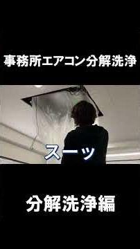 事務所の業務用エアコンを分解洗浄～内部洗浄編～ #エアーコレクト #Shorts #業務用エアコン洗浄 #エアコン洗浄 #分解洗浄 #内部洗浄