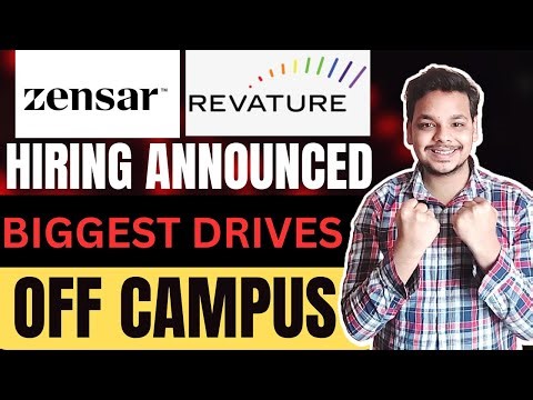 Mass Hirings | Revature , Zensar , Capgemini | OFF Campus Drive | 2026, 2025, 2024 Batch Hiring