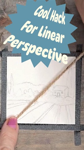 EASY One-Point Perspective Hack : Great for Watercolor Landscape Fields, Roads and Cities.
