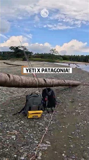 YETI X PATAGONIA! Wild Fishing Adventure for Papuan Black Bass in Indonesia! 2026 #Shorts