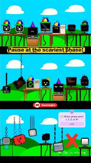 Mr. Computer ALL PHASE COMBO! 💻⚡ Which Phase Looks the Most Glitched? 😱 #sprunki #incredibox #gaming