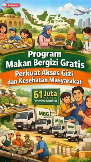 Program Makan Bergizi Gratis terus diperluas agar semakin banyak anak Indonesia mendapatkan akses gizi yang berkualitas. 🇮🇩 Lewat program ini, kesehatan generasi muda diperkuat sekaligus menjadi langkah nyata menyiapkan masa depan Indonesia yang lebih tangguh. #ProgramMBG #MakanBergiziGratis #MBG #IndonesiaSehat #IndonesiaEmas2045