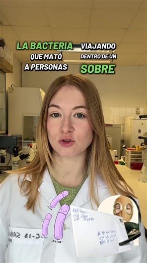 Infección por bacteria a través de carta postal