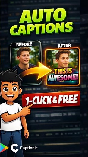 1 Click Subtitle Generator |Best Auto CaptionApp!