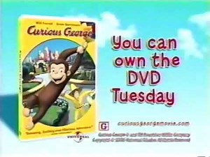 Curious George The Movie on DVD Trailer - Aired September 24, 2006