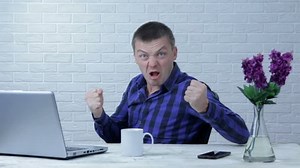 Angry Young Businessman Screaming While Working Stock Footage Video (100% Royalty-free) 1019413849 | Shutterstock