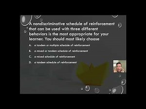 B.10 Identify and distinguish among concurrent, multiple, and chained schedules of reinforcement Q2