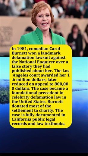 The Quiet Lawsuit Carol Burnett Won Against the National Enquirer
