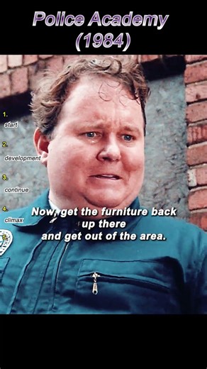 Police Academy (1984) | Officer Uses His Badge to Boss Around a Moving Crew