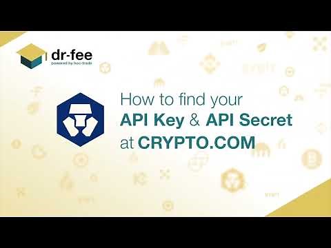 How to find your API Key & Secret at Crypto.com (Tutorial)