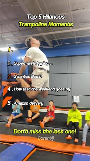 Top 5 Hilarious Trampoline Moments #shorts