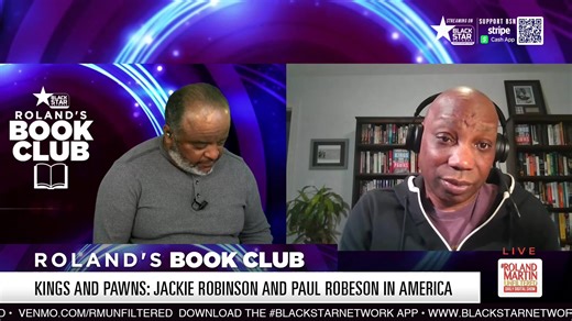 1.23.2026 #RolandsBookClub: Roland, Howard Bryant talk "Kings and Pawns: Jackie Robinson and Paul Robeson in America" Kings and Pawns is the untold story of sports and fame, Black America and the promise of integration through the Cold War lens of two transformative events. The first occurred July 18, 1949 in Washington, D.C., when a reluctant Jackie Robinson, the Brooklyn Dodgers baseball star who integrated the game and at the time was the most famous Black man in America, appeared before the 