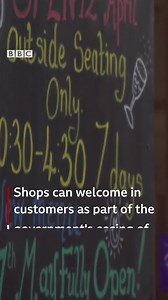 Shops in Northwich prepare to reopen after lockdown. | BBC Manchester