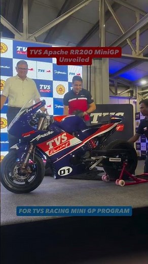 What do you think of the new TVS Apache RR 200 Mini GP bike 👀🏁