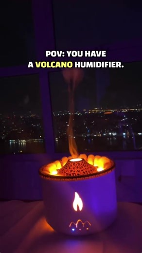 Luftbefeuchter Elektrischer Aroma-Diffusor für ätherische Öle 💧💧💧mit Flammenlampe🔥🔥 #fy #fypp #homedecor #fürdich #trended