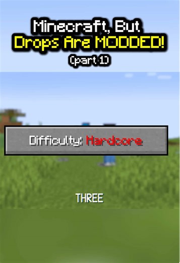 Minecraft.. But Drops Are Randomly MODDED.. 💀🫟 YT: Wisp (part 1)